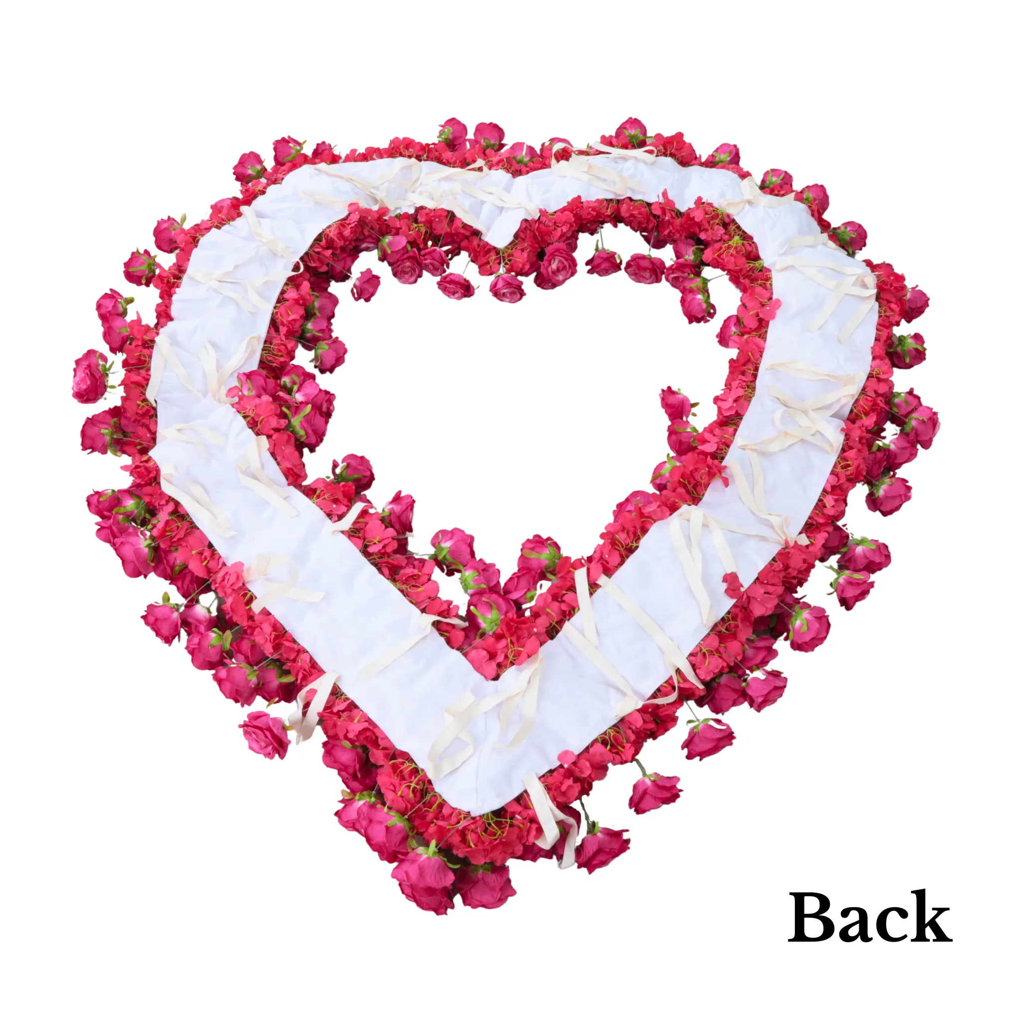 Floral 3D Backdrop for Open Heart Stand - Red