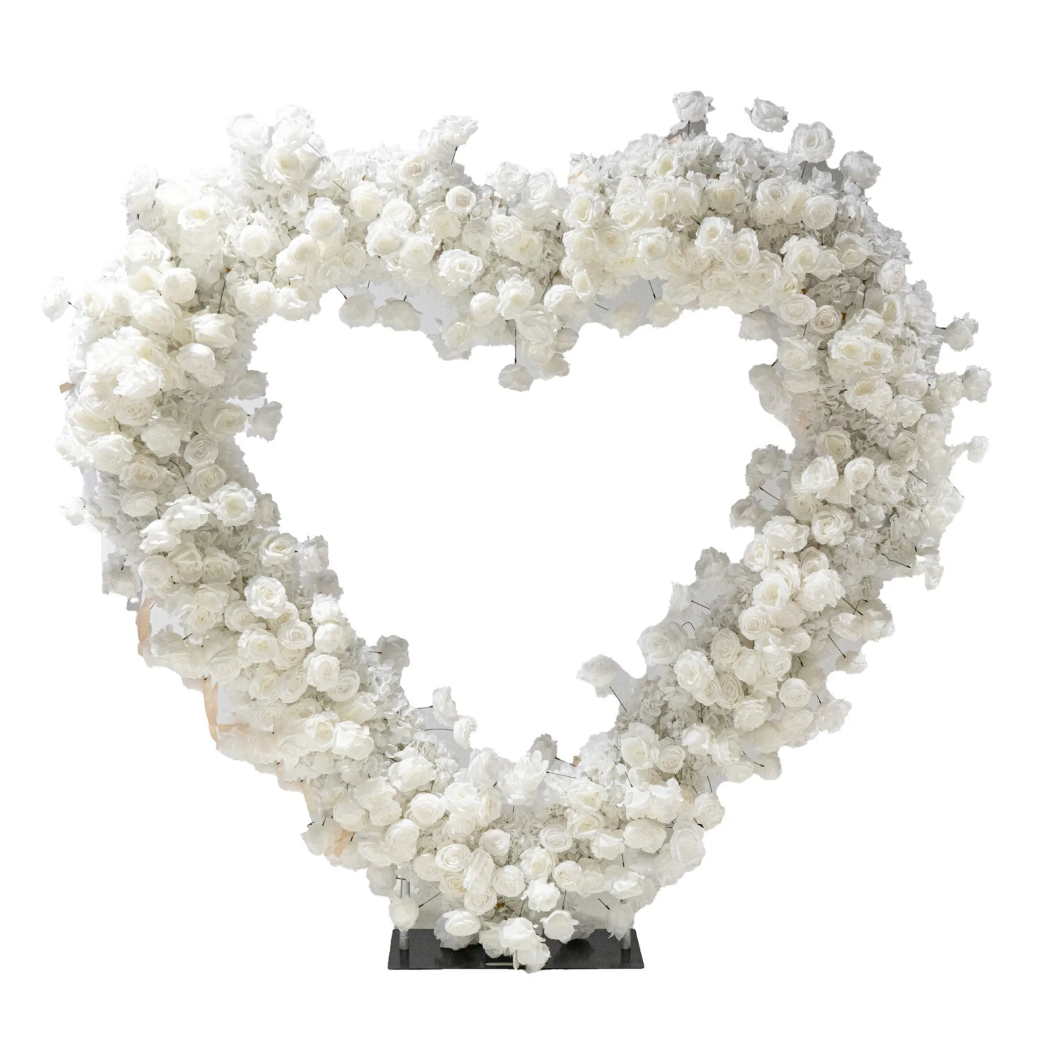 Floral 3D Backdrop for Open Heart Stand - White