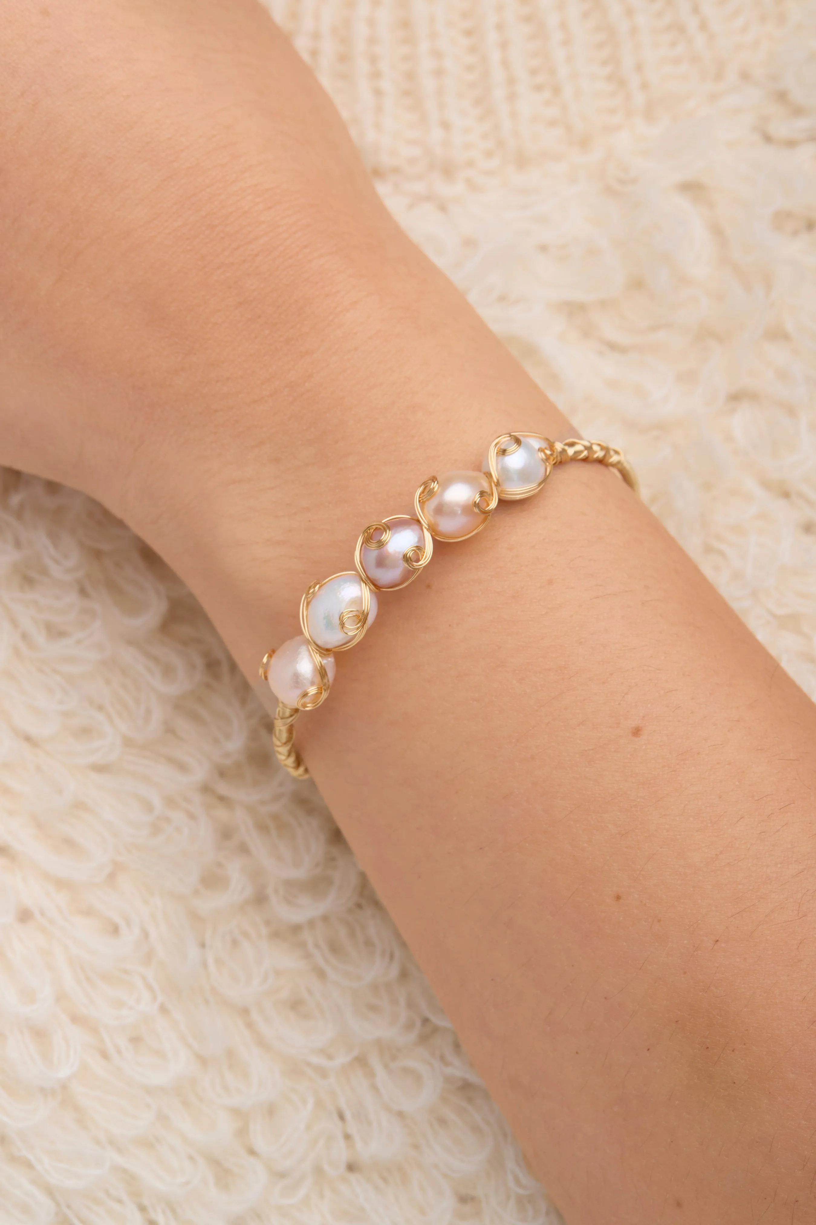 Freshwater Pearl Bracelet Cuff