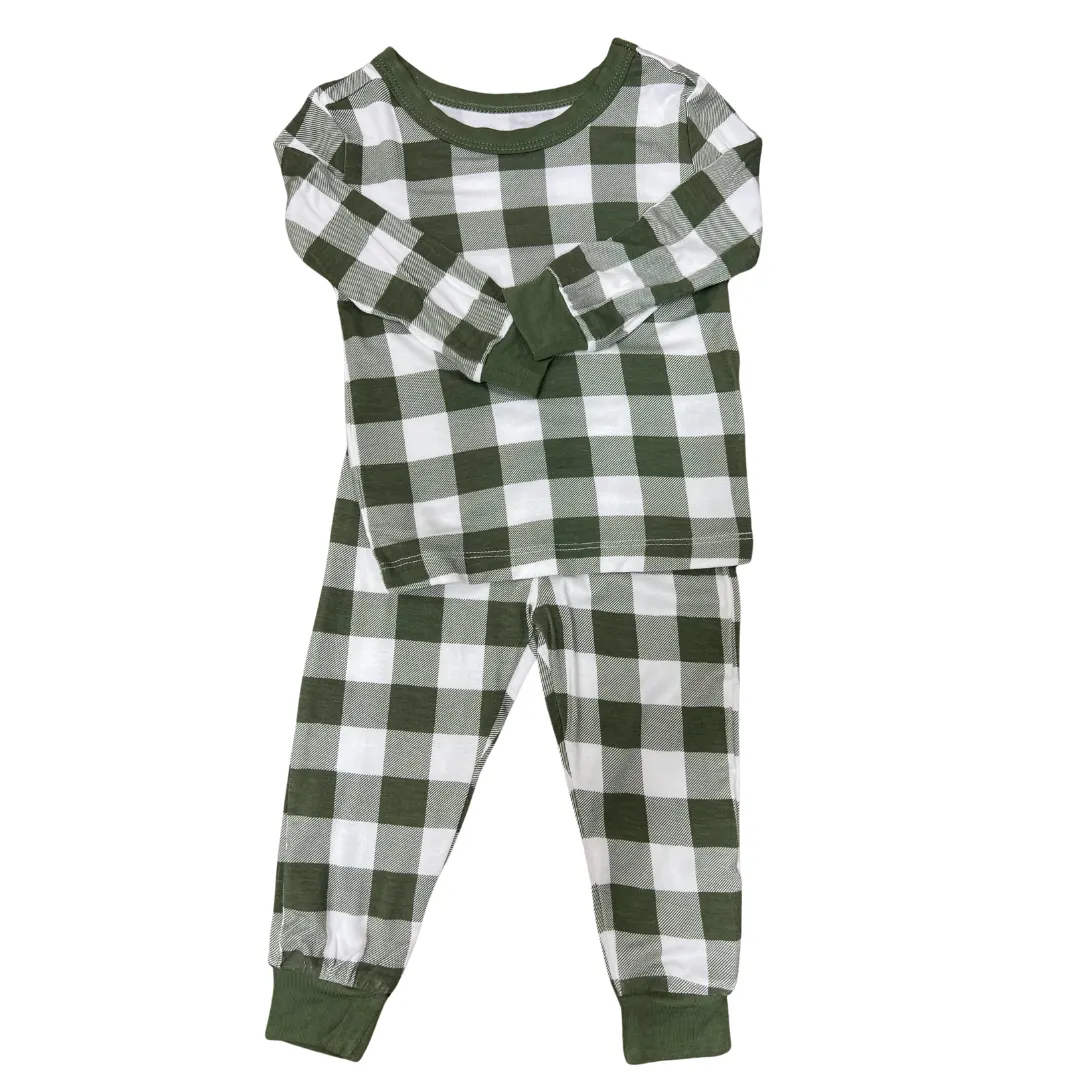 Green Buffalo Check Bamboo Pj Set