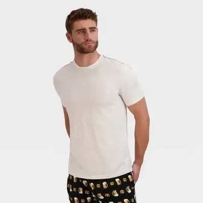 Hanes Premium Men's 2pk Beer & Pretzel Food Print Pajama Set