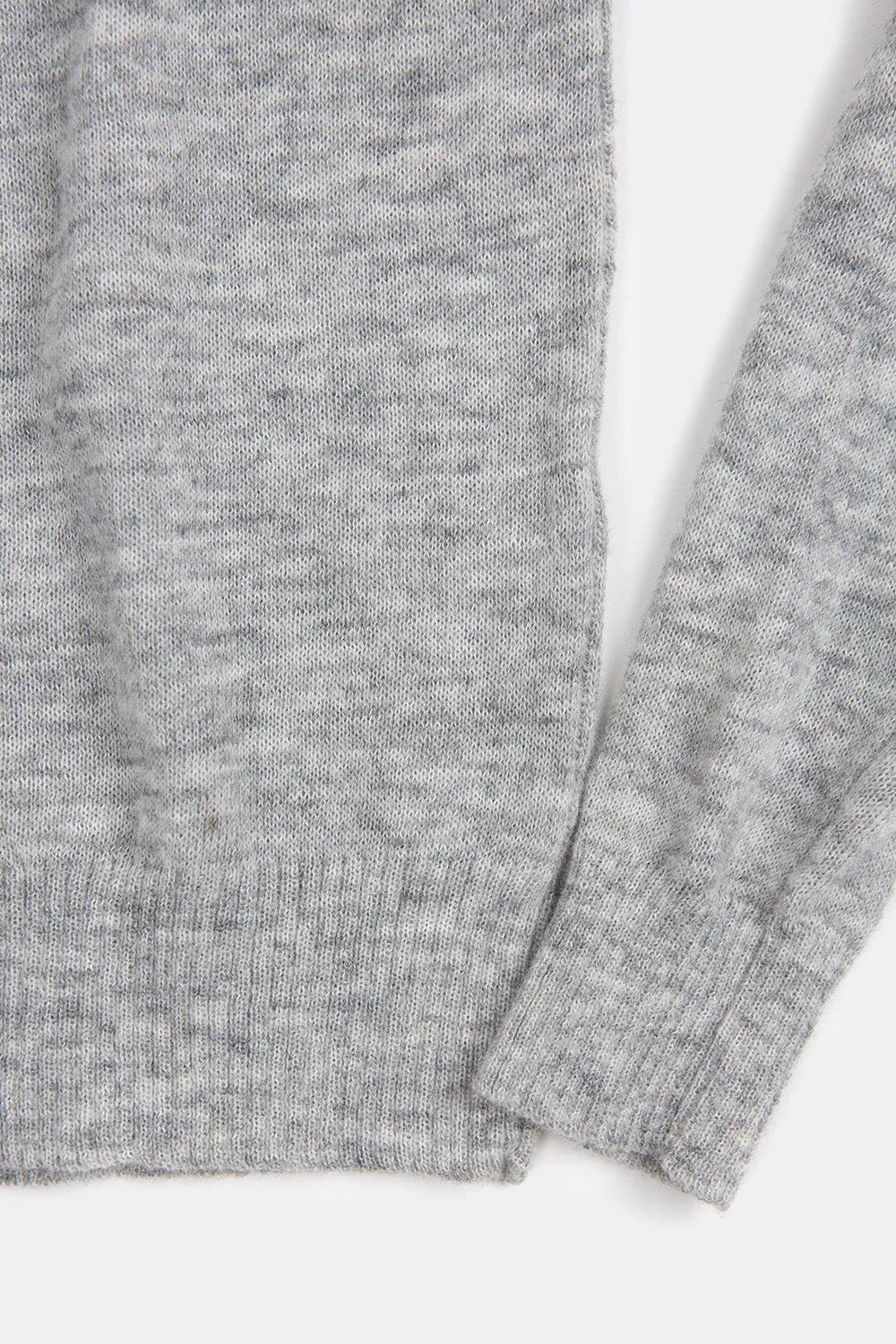 Isla Baby Alpaca Sweater In Light Grey