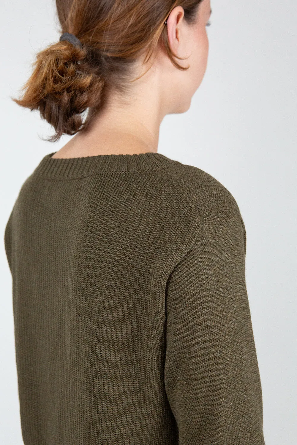 Isla Pima Cotton Sweater In Bracken