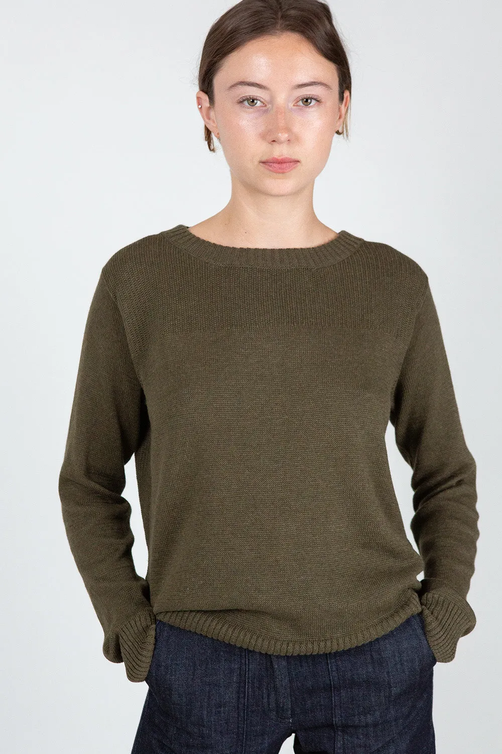 Isla Pima Cotton Sweater In Bracken