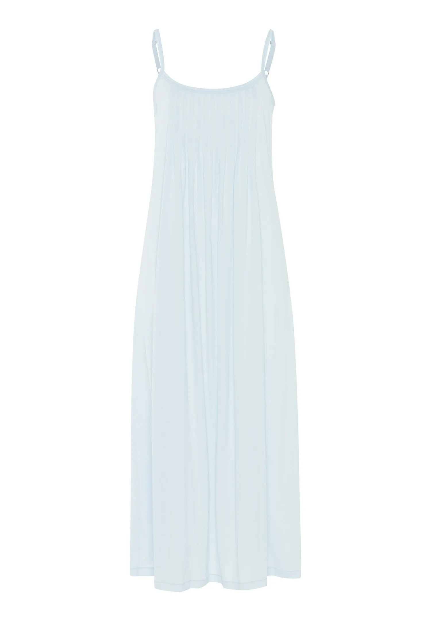 Juliet Pleated Cotton Chemise | Whispering Blue 77748-2503