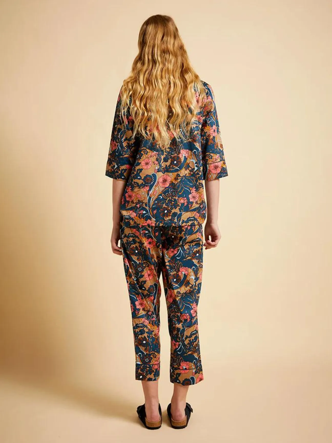 Karen Walker 60s Floral Crop PJ Set