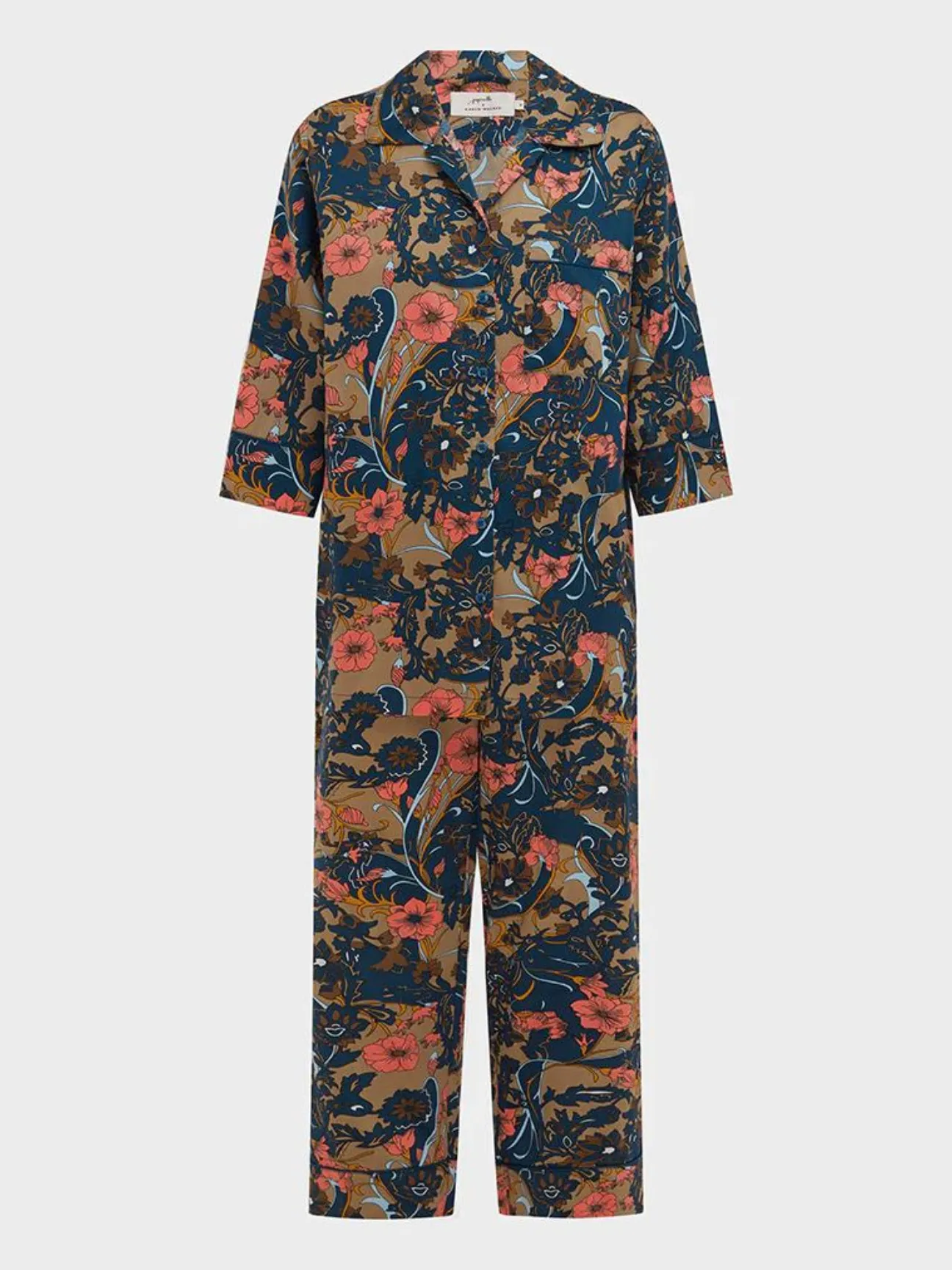 Karen Walker 60s Floral Crop PJ Set