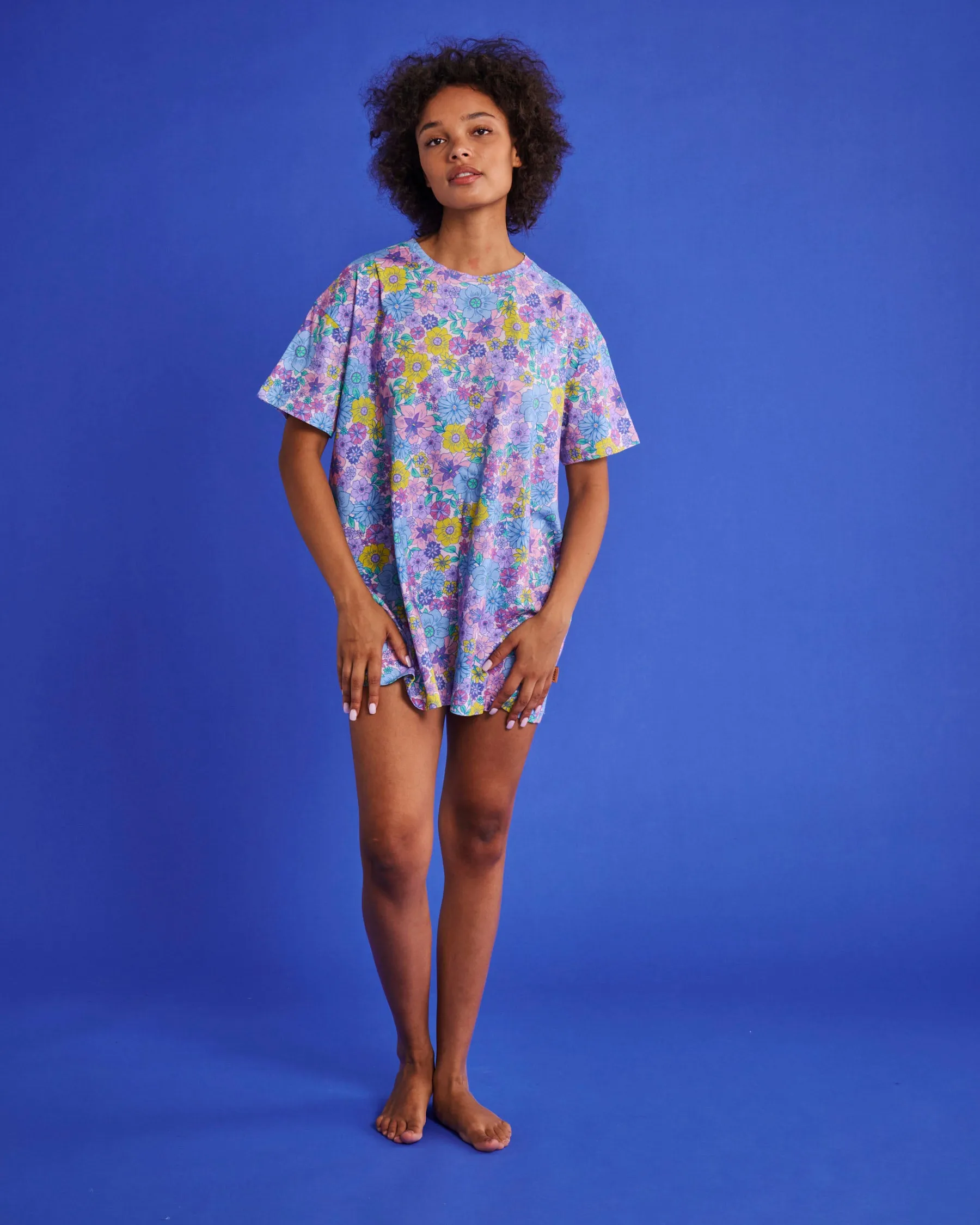 Kip & Co Bunch Of Fun Organic Cotton Oversize T-shirt Nightie