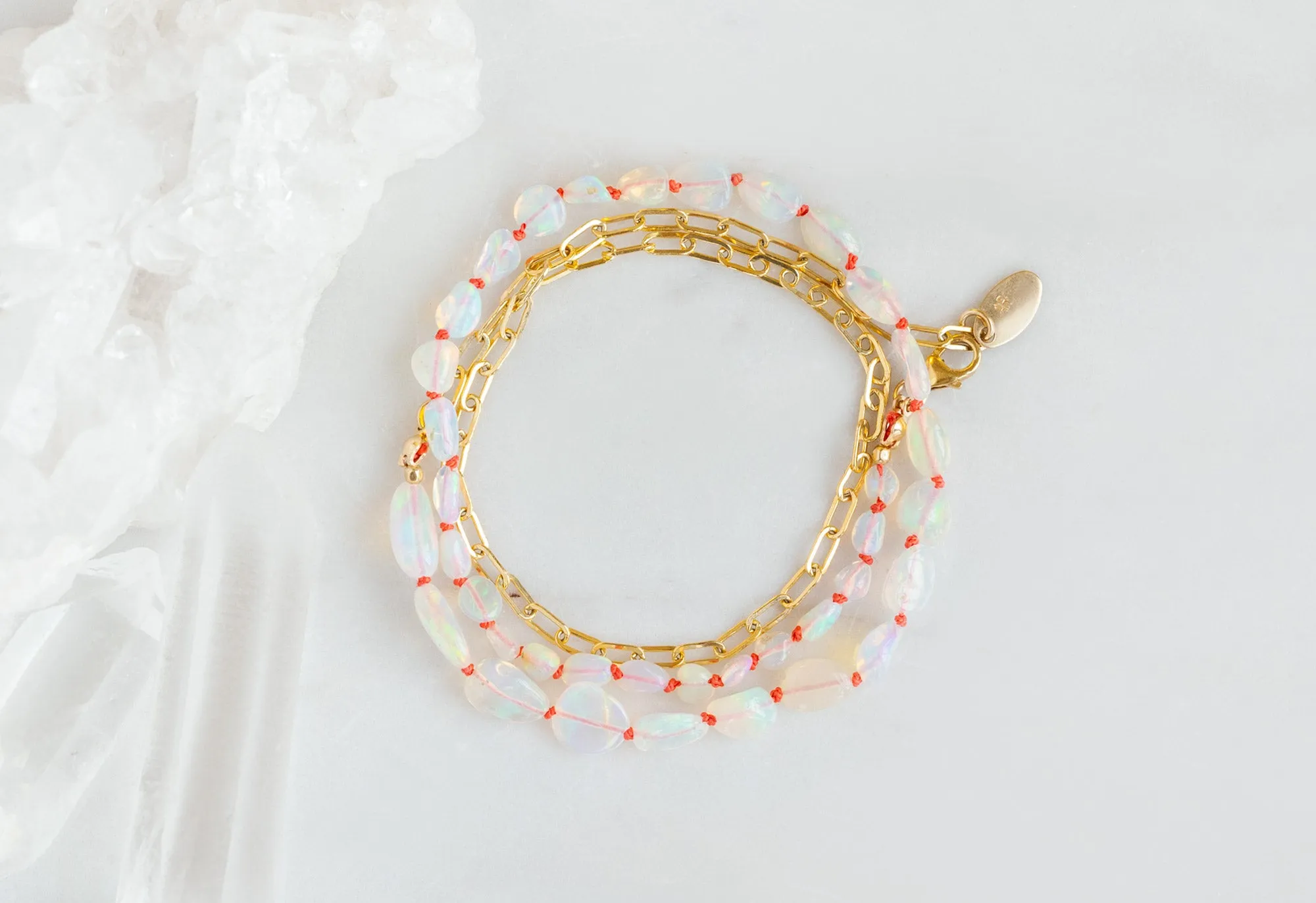 Knotted Opal Necklace/Bracelet