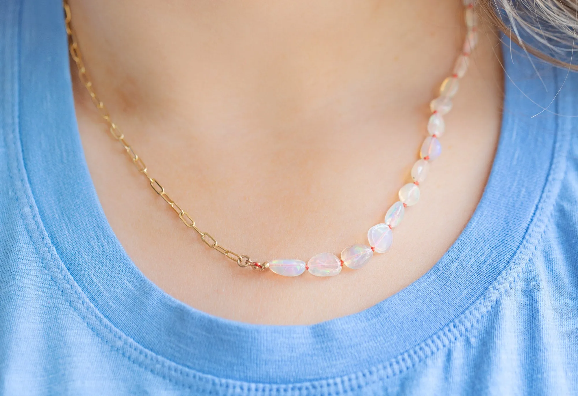 Knotted Opal Necklace/Bracelet