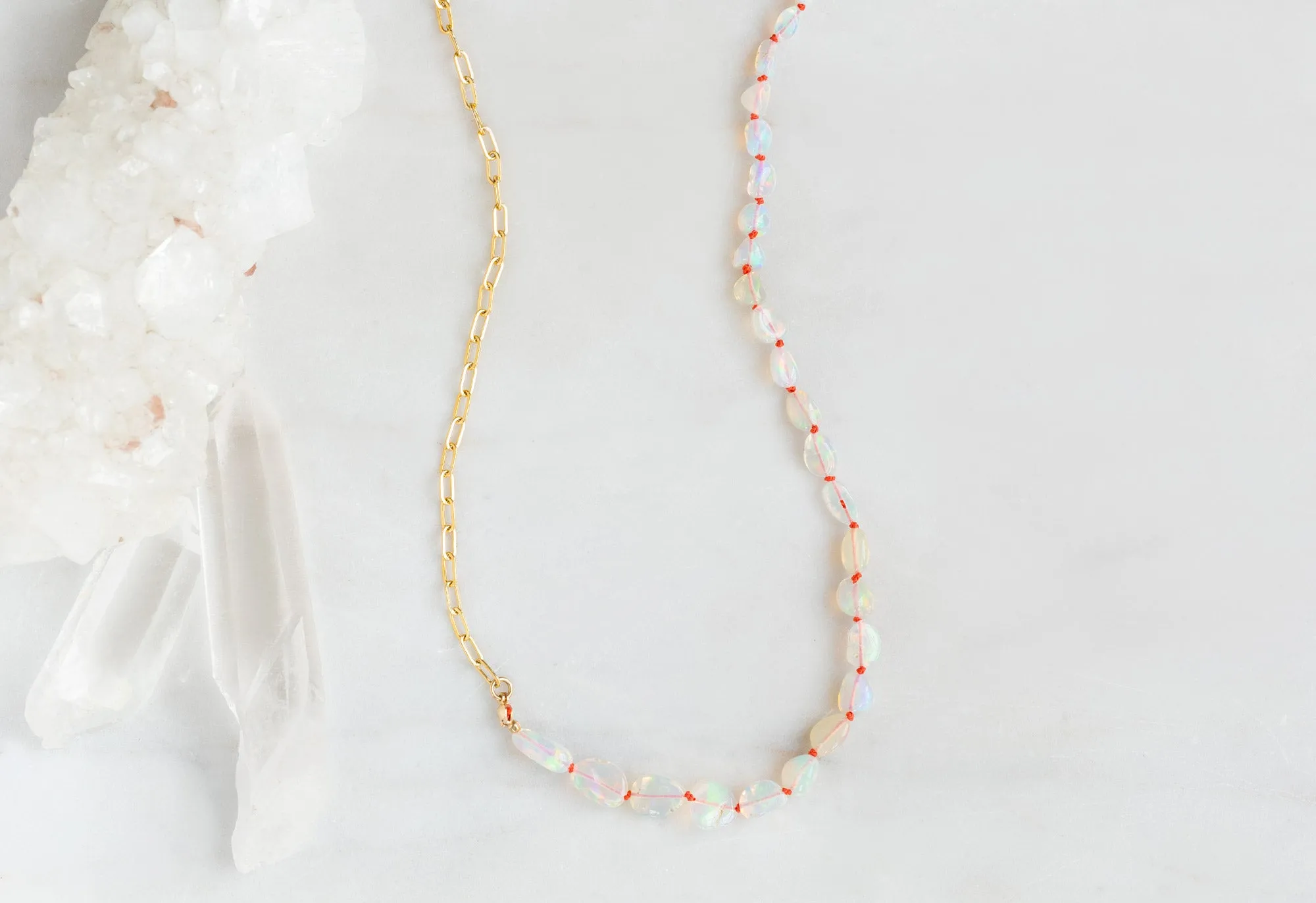 Knotted Opal Necklace/Bracelet