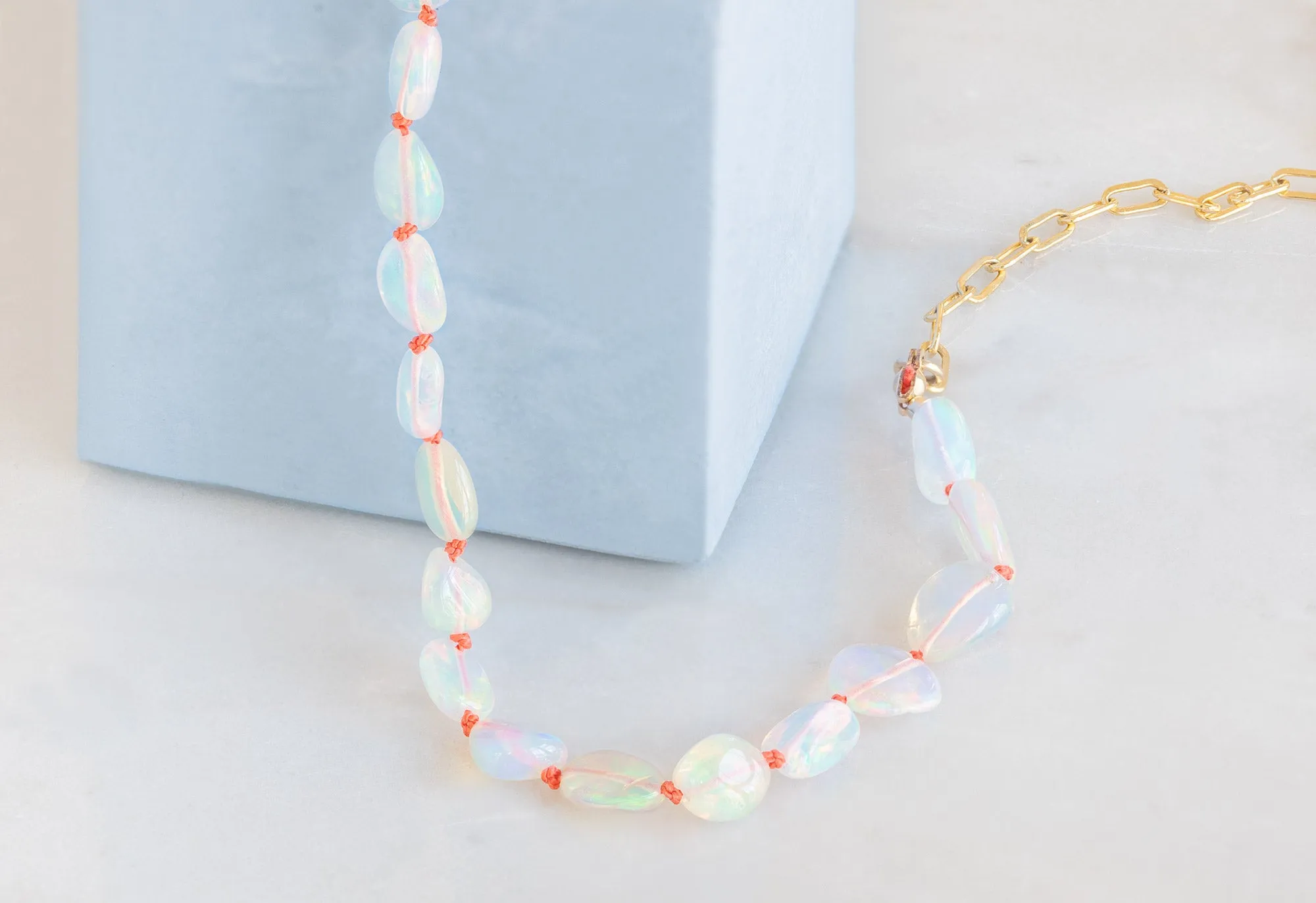 Knotted Opal Necklace/Bracelet