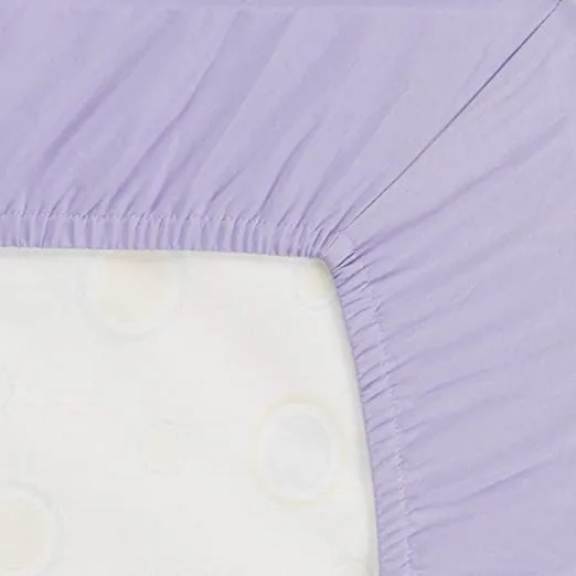 Lavender/Pink 2-Pack Fitted Crib Sheets