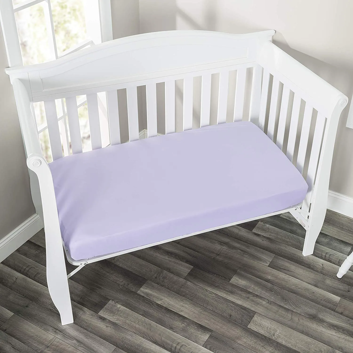 Lavender/Pink 2-Pack Fitted Crib Sheets