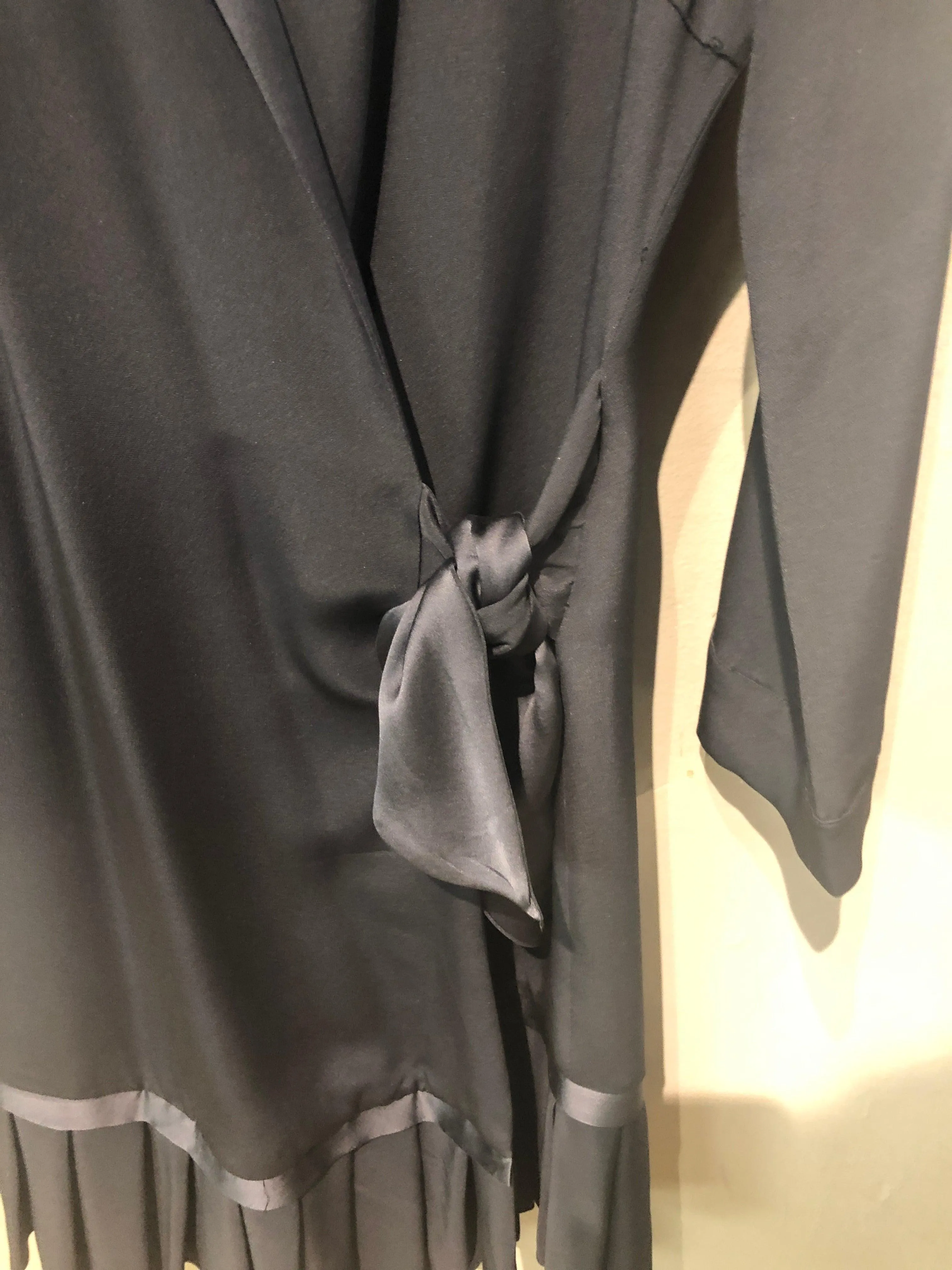 Libelula grey silk wrap over dress size 10