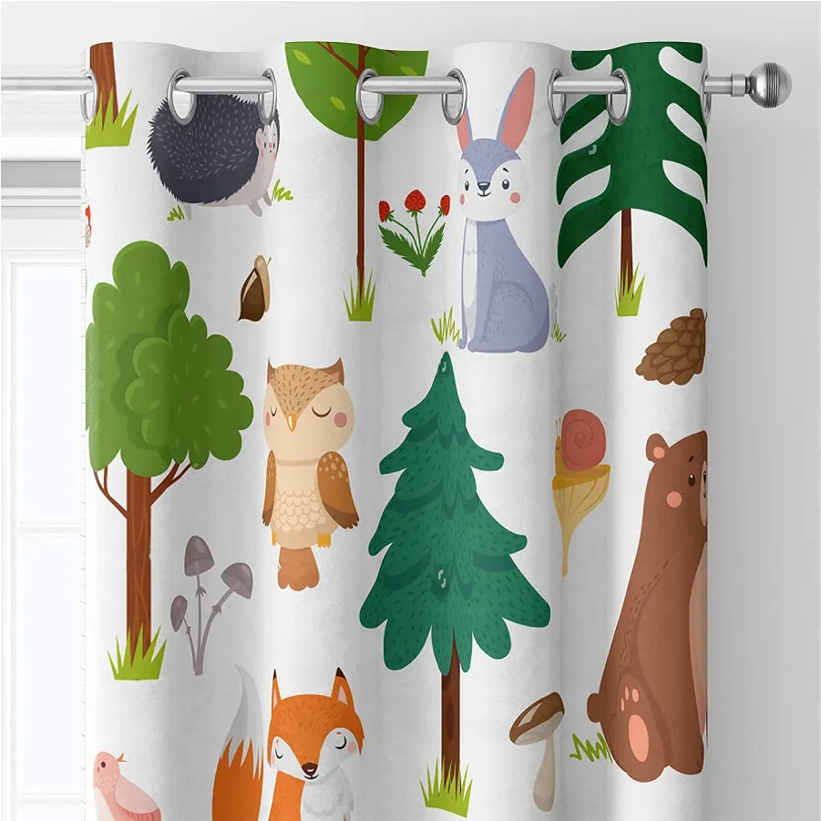 Luxurious Room Darkening Curtains, Semi Blackout kids room Curtain - Bugs Bunny, Pack of 1 Curtain