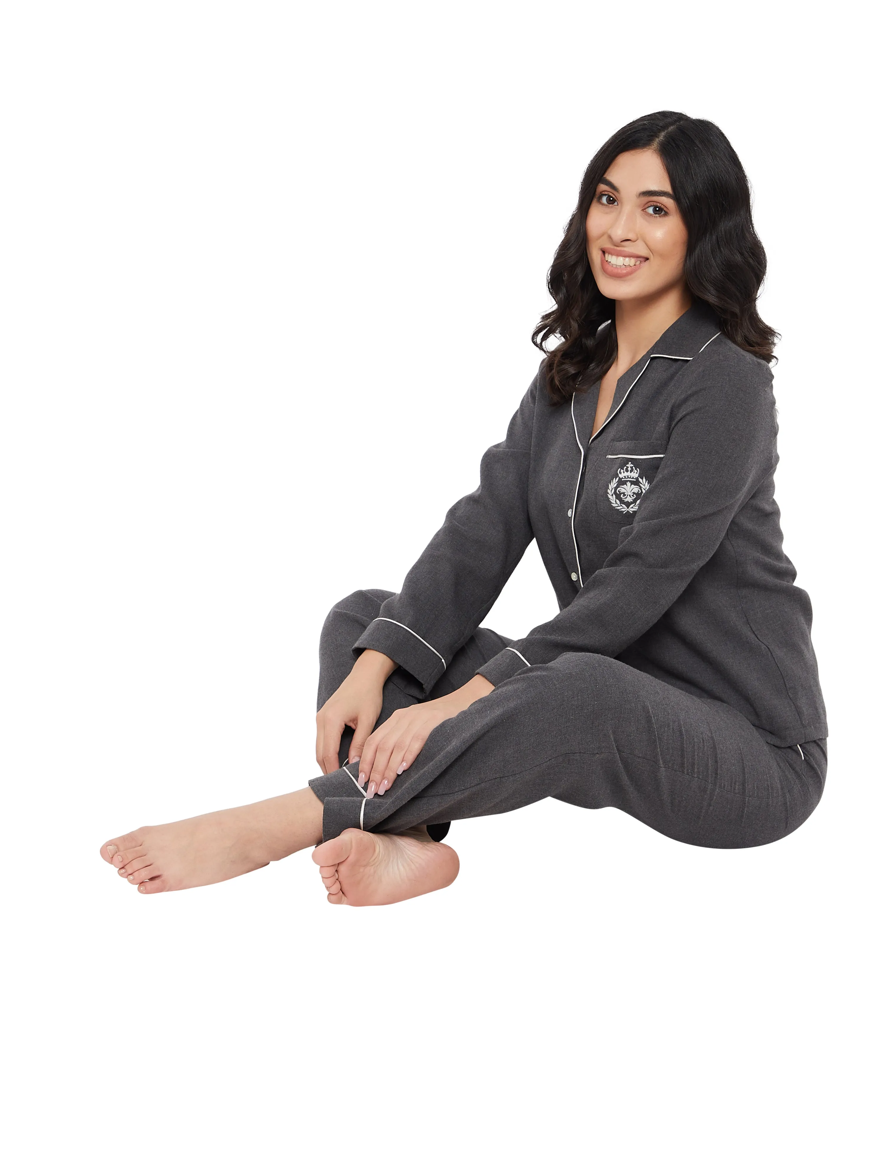 Madison Cotton Melange Pajama Set