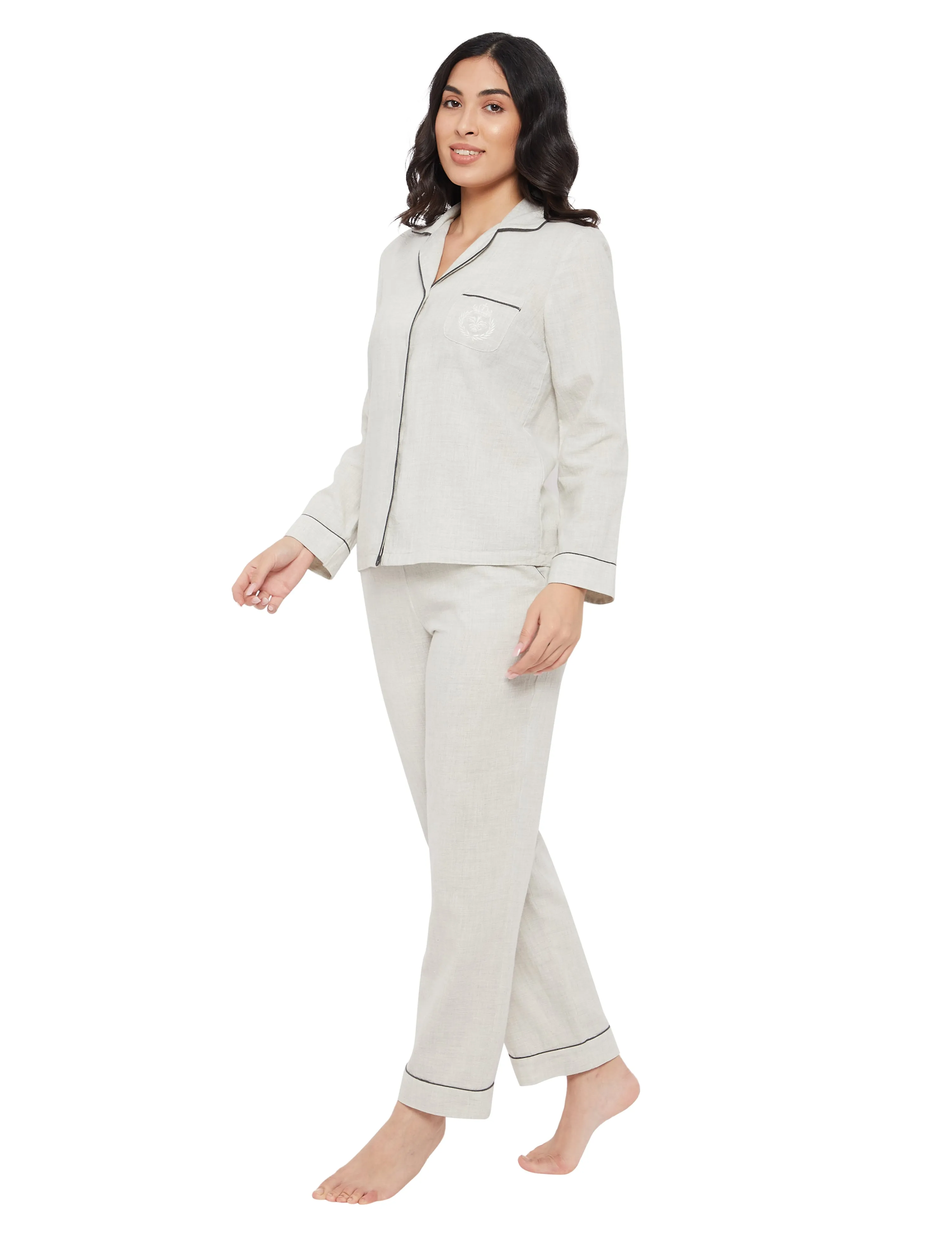 Madison Cotton Melange Pajama Set