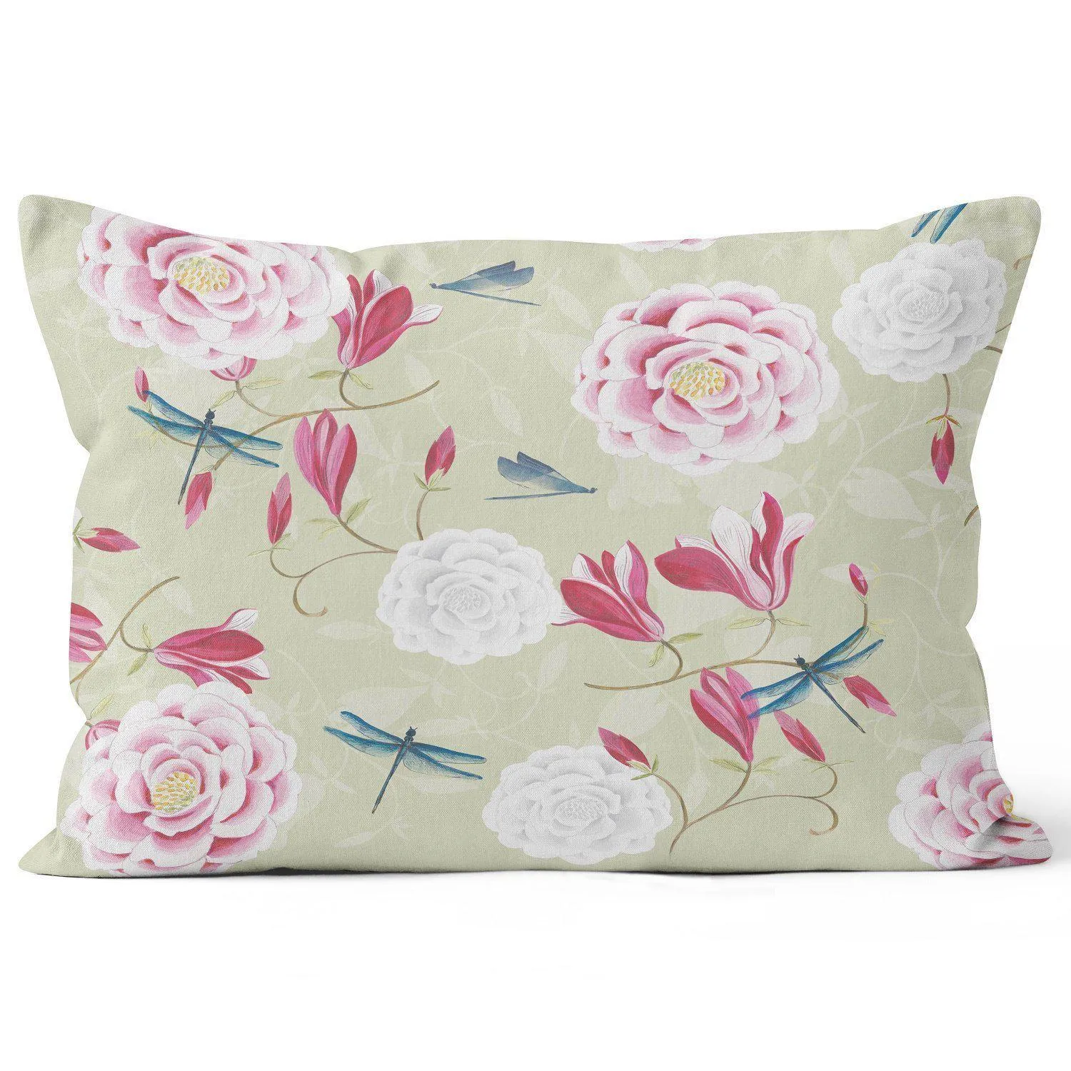 Magnolia & Roses - Funky Art Cushion - Garden Of Eden - House Of Turnowsky Pillows