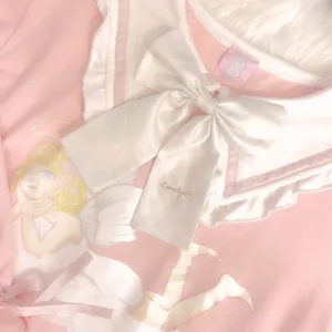 [Mid Season sale ] You are like an angel sailor babydoll hoodie dress