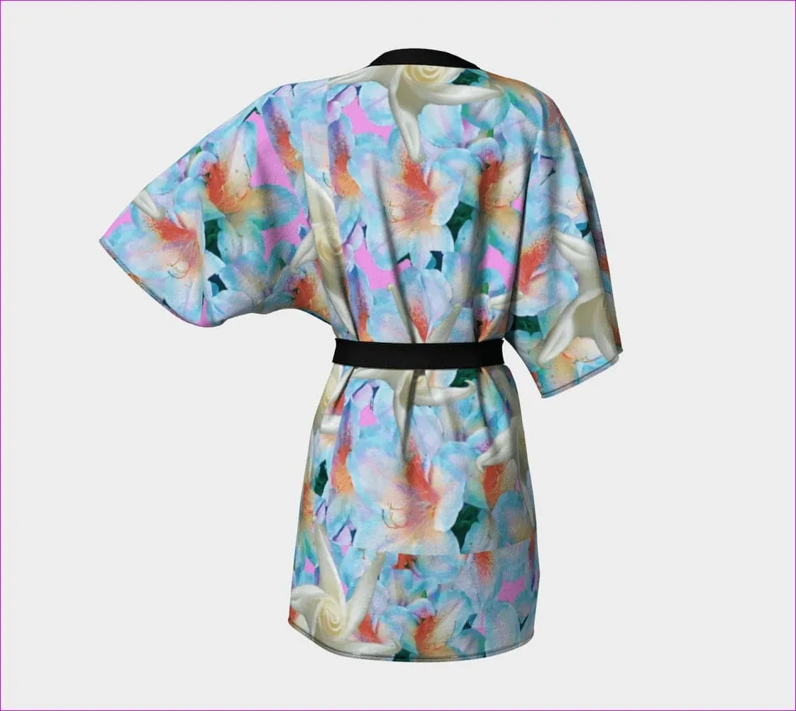 Midnight Floral Kimono Robe