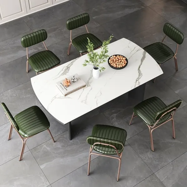 Modern Dining Chair Green Velvet Upholstered Dining Chairs With Arms