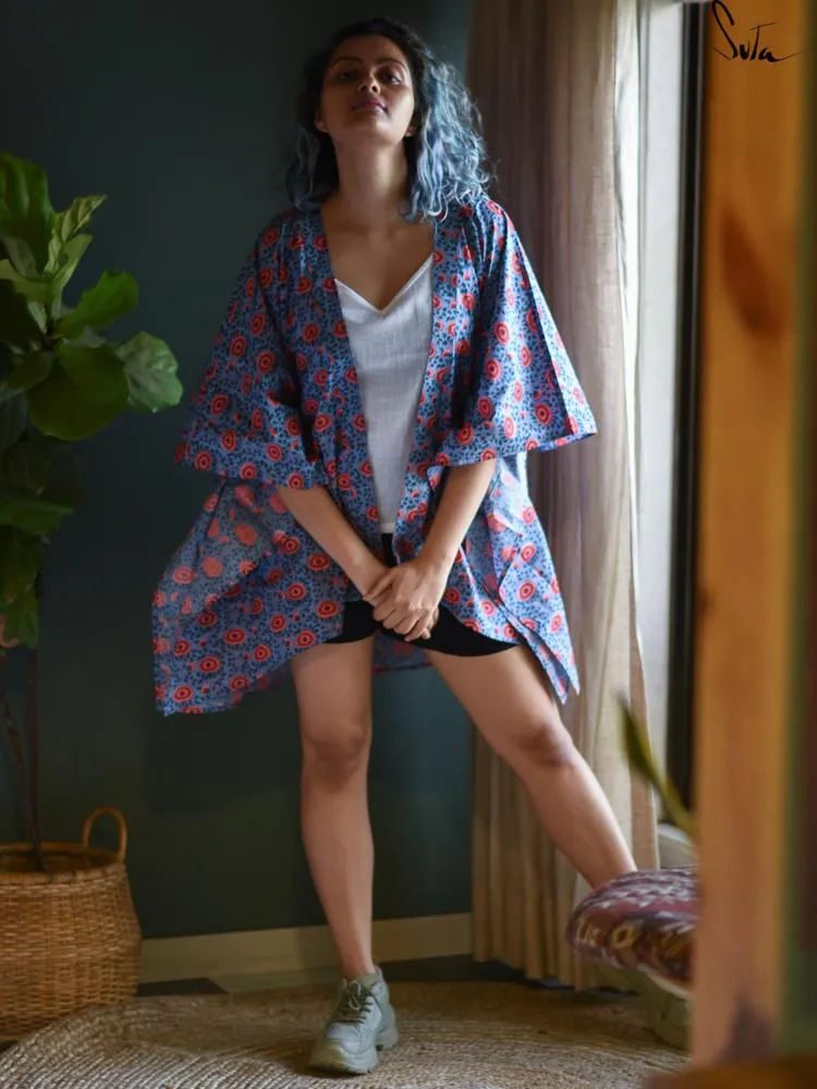 Moody Poppy (Kimono)