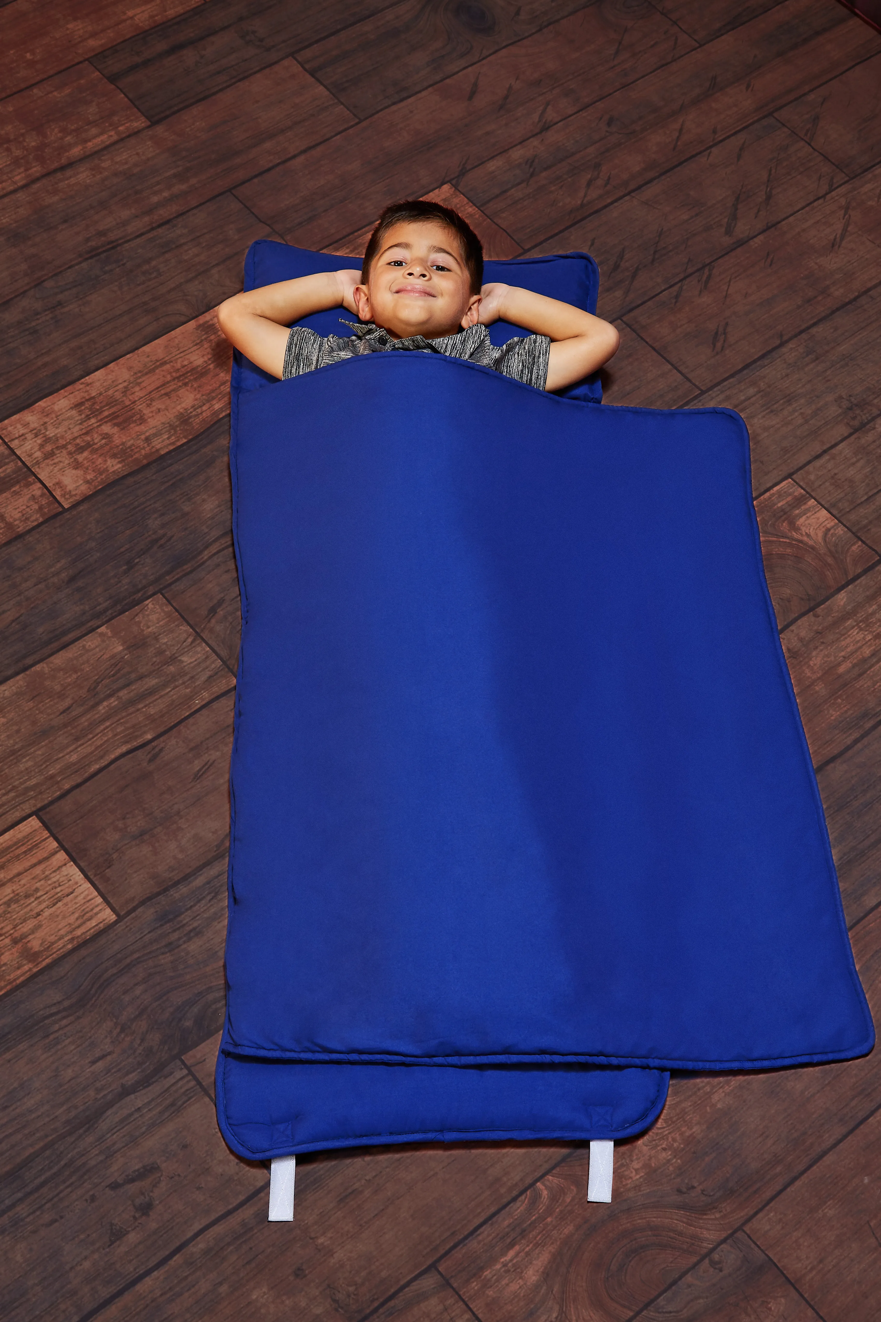 Navy Nap Mat with Removable Pillow