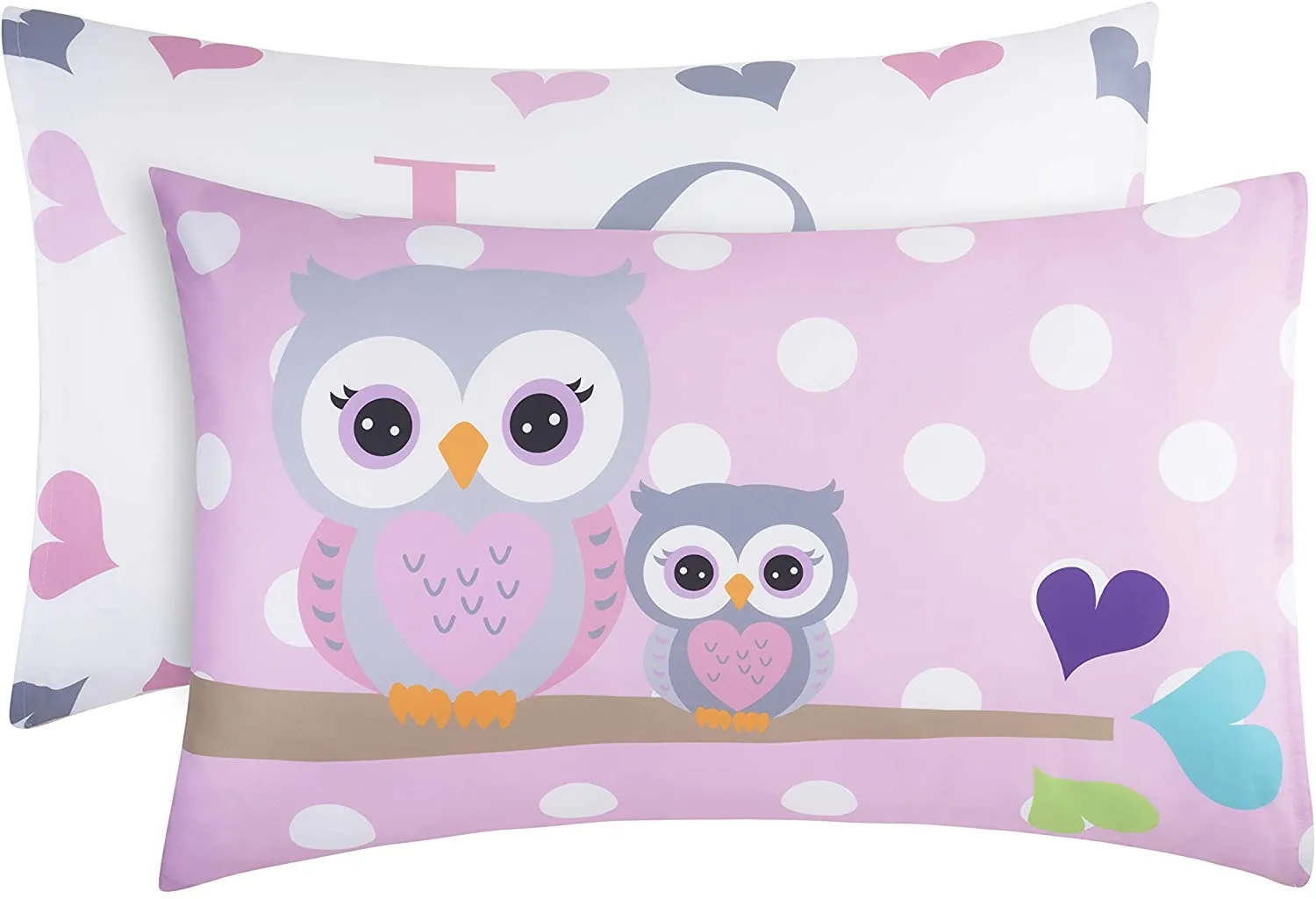 Owls 2 Pack Pillowcase Set