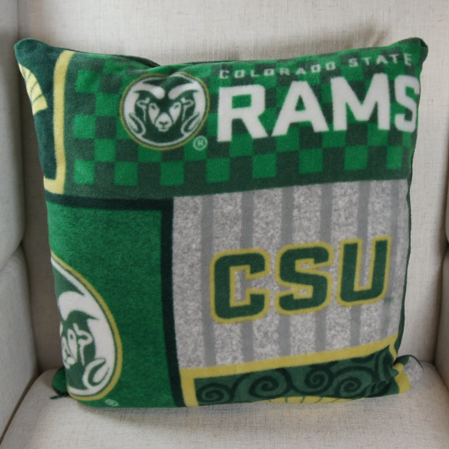 Pillows - College - NCAA - Colorado State University-CSU - Rams - 18 inch