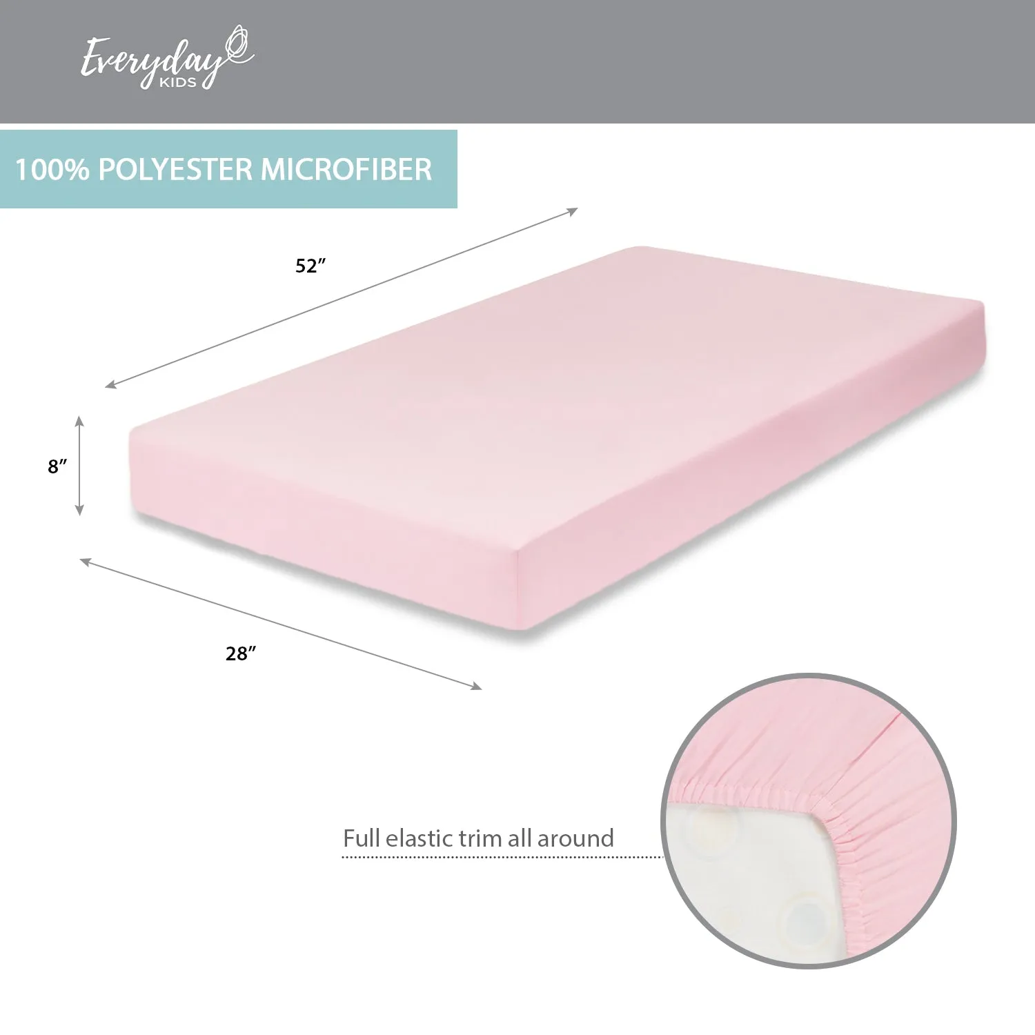 Pink Fitted Crib Sheet