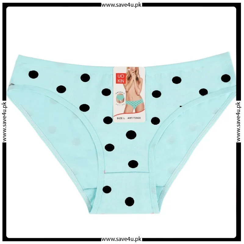 Polka Dot Cotton Brief Panties