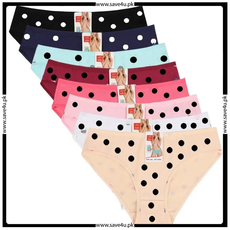 Polka Dot Cotton Brief Panties