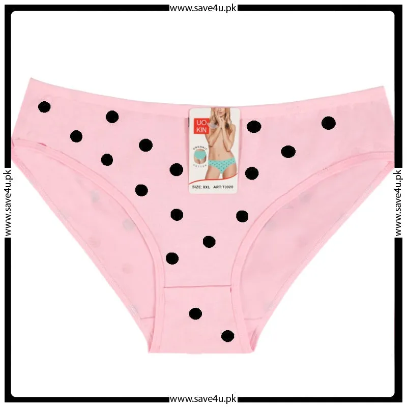 Polka Dot Cotton Brief Panties