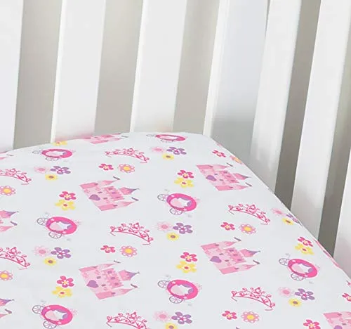 Princess Storyland Fitted Crib Sheet