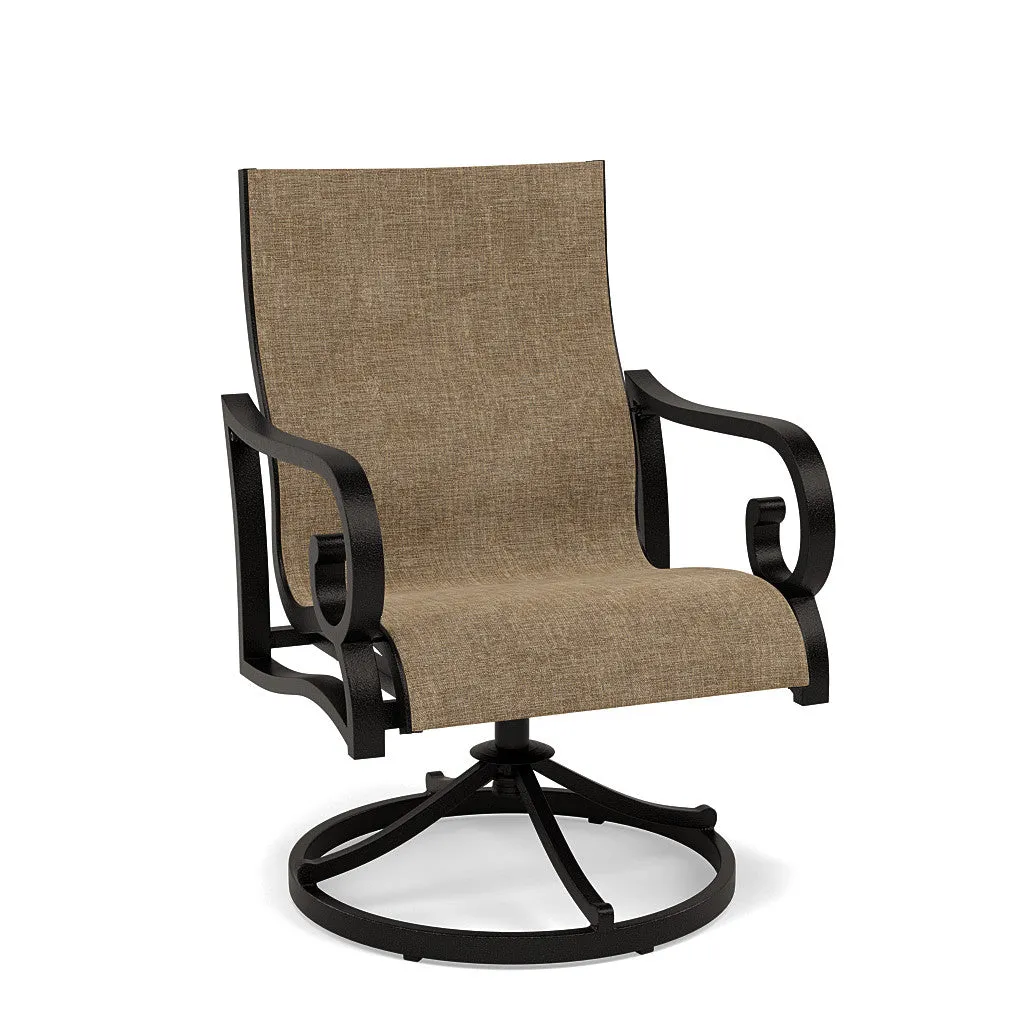 Rancho Sling Swivel Dining Chair