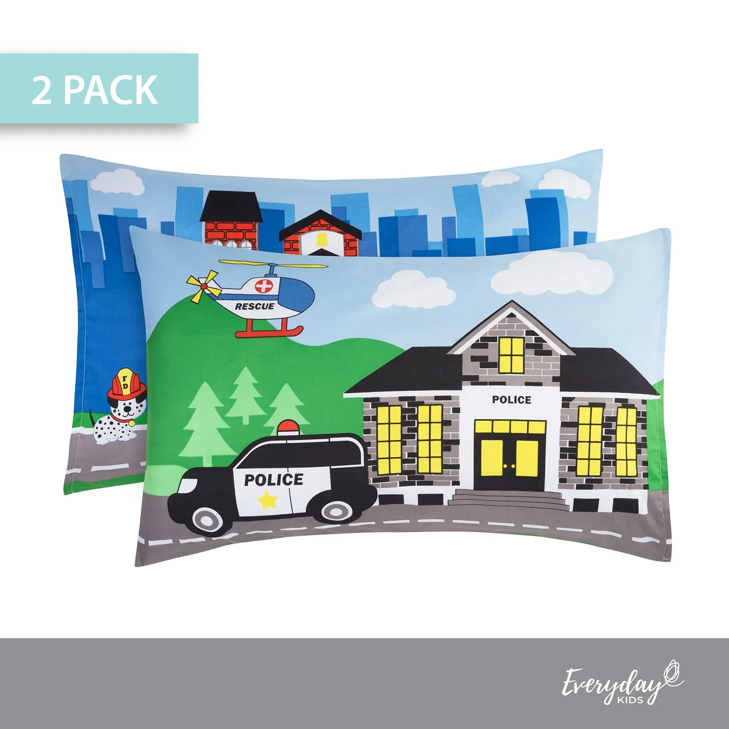 Rescue 2 Pack Pillowcase Set