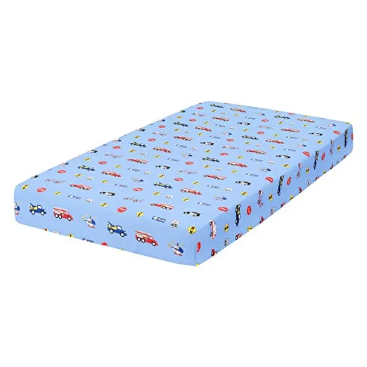 Rescue/Blue 2-Pack Fitted Crib Sheets