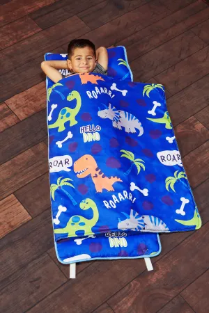 Roaring Dinos Nap Mat with Pillow