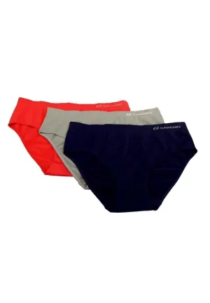 Santimo 3 in 1 Hipster Panty - Red/Navy Blue/Gray