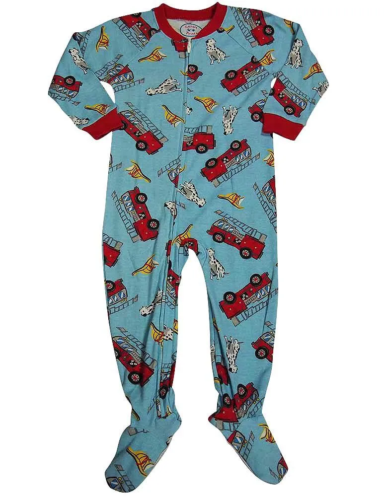 Sara's Prints Baby Infant Toddler Boys One Piece Footed Coverall Sleep Pajama, 29791