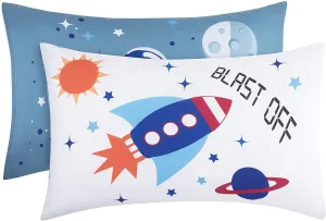 Space 2 Pack Pillowcase Set