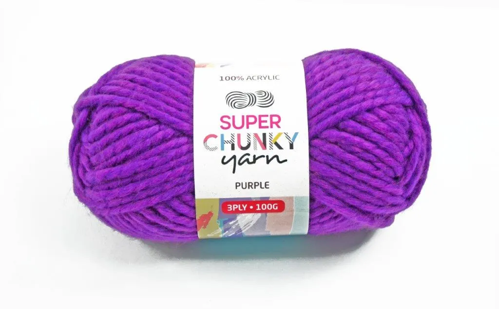 Super Chunky Acrylic Yarn 100g