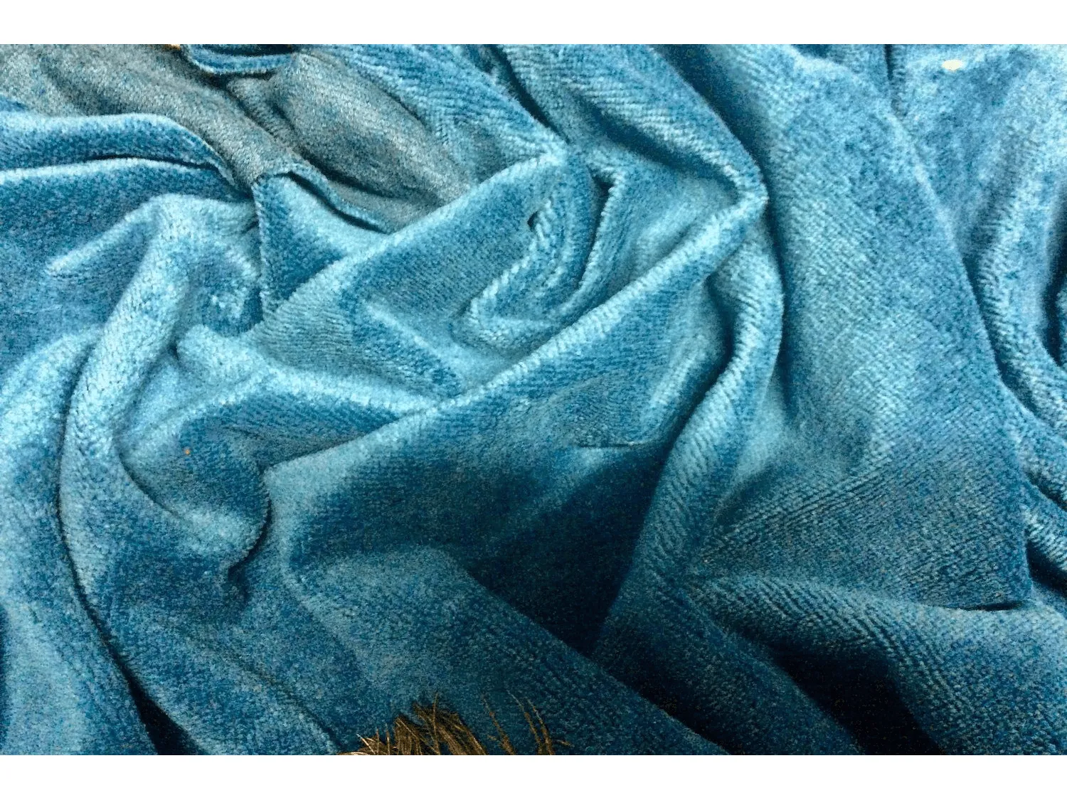 TEAL  - Luxury Soft Bamboo Towelling by Truly Sumptuous Bags, Beach Wraps etc - 150 cms