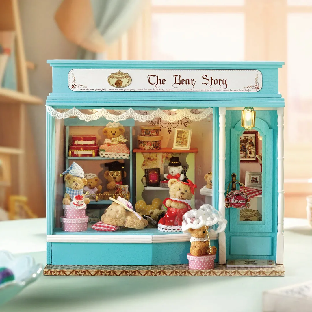 The Bear Story DIY Wooden Dollhouse Kit