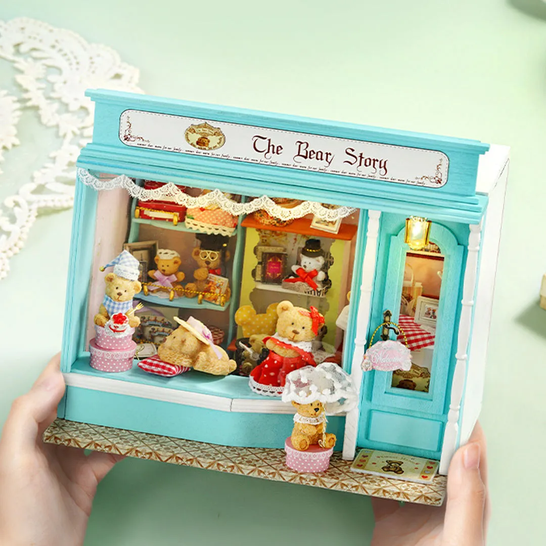 The Bear Story DIY Wooden Dollhouse Kit