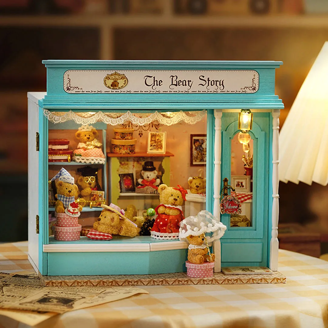 The Bear Story DIY Wooden Dollhouse Kit