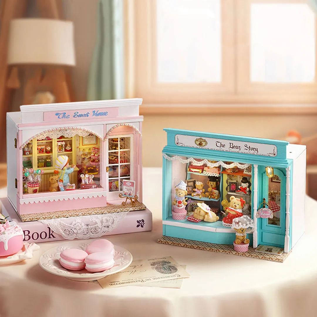 The Bear Story DIY Wooden Dollhouse Kit