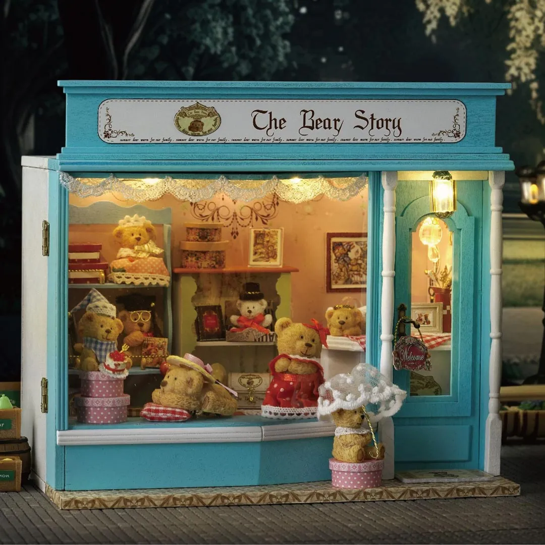 The Bear Story DIY Wooden Dollhouse Kit