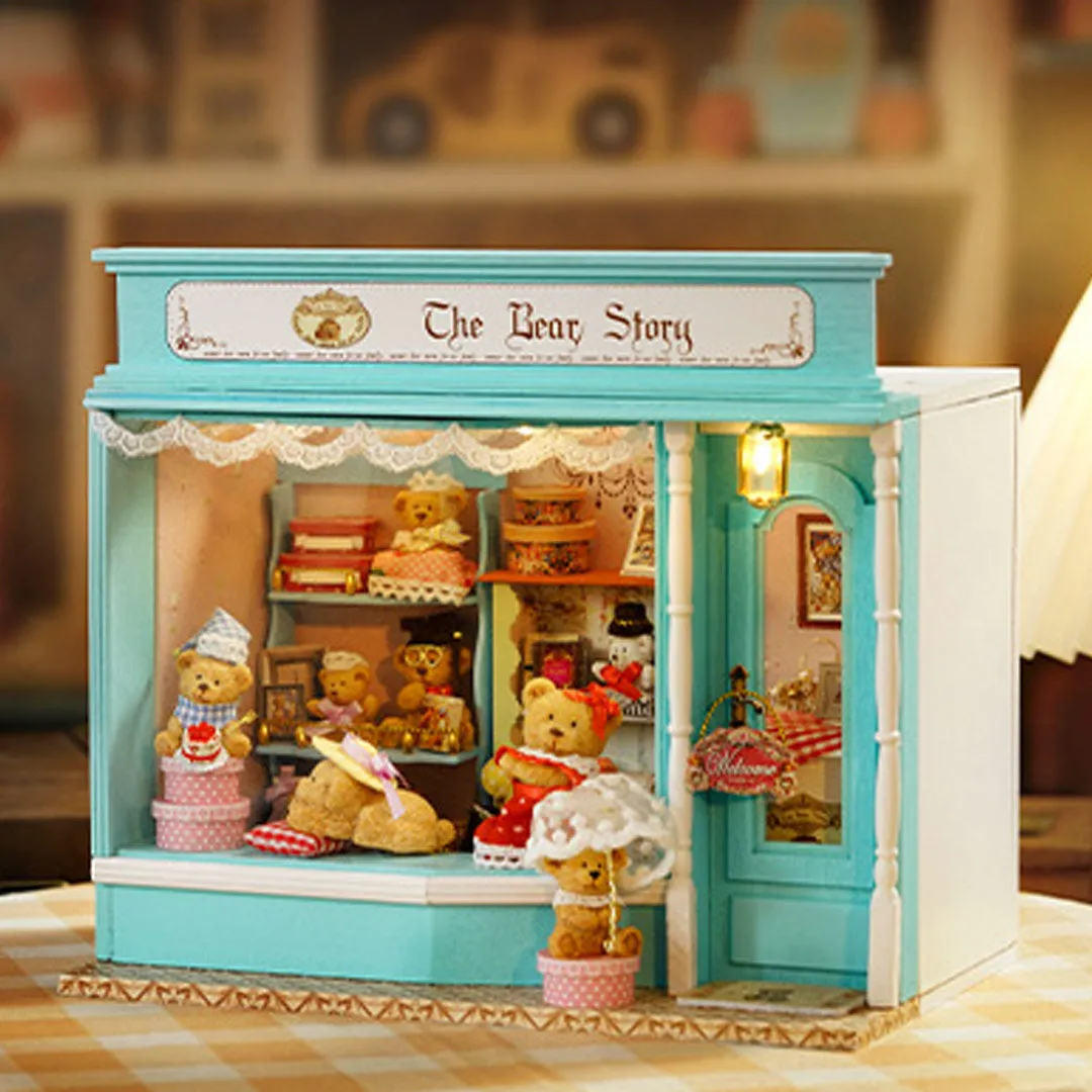 The Bear Story DIY Wooden Dollhouse Kit